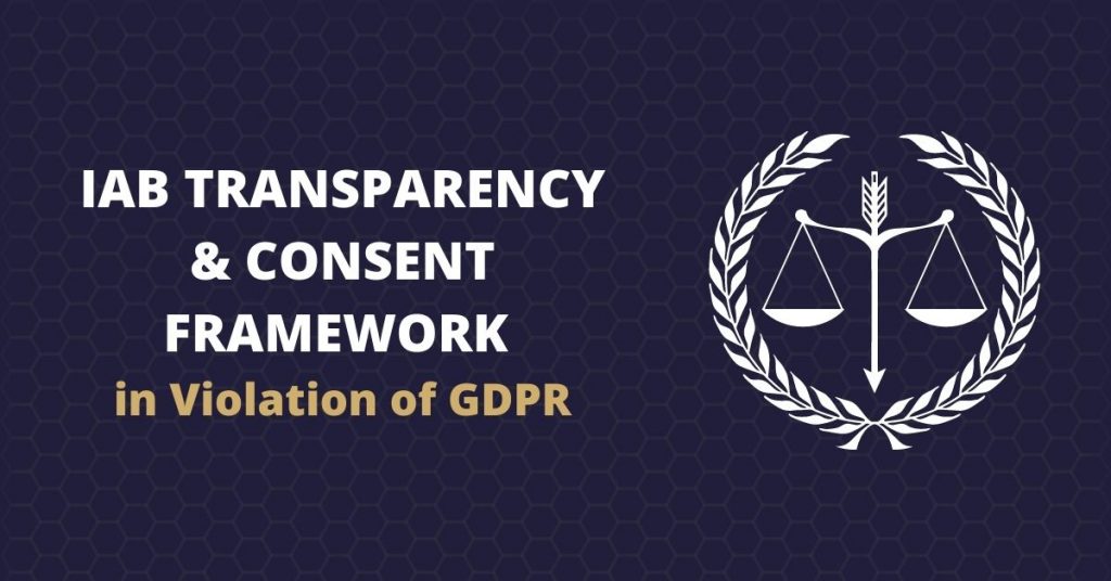 iab transparency and consent framework gdpr